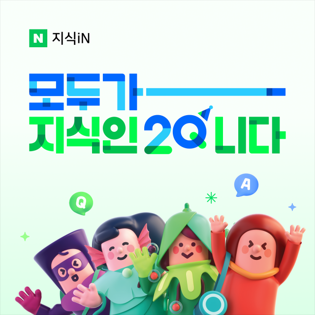 네이버 지식iN 20주년 관련 이미지. /사진 제공=네이버