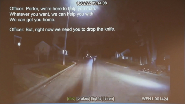 지난 4일 디트로이트 경찰 당국이 공개한 바디캠 영상. 디트로이트 뉴스 캡처