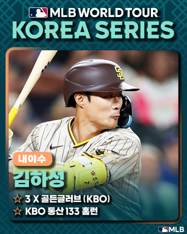 MLB 월드투어 코리아시리즈에 출전하는 김하성. 사진 제공=스포츠인텔리전스그룹