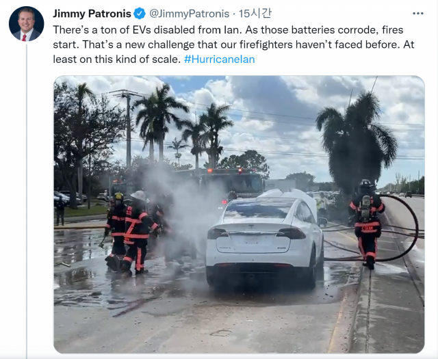 지미 퍼트로니스(Jimmy Patronis) 미국 플로리다주 CFO 트위터 캡처.