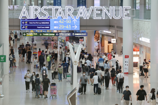 인천공항 면세점 전경. 연합뉴스