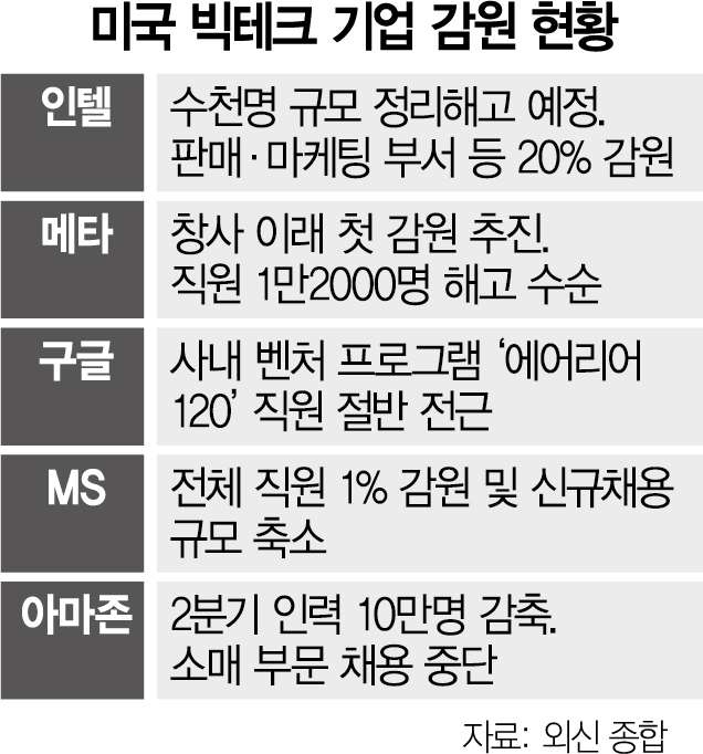 감원 칼바람 인텔도 덮쳤다…“수천명 해고 계획”