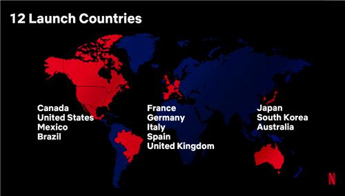 넷플릭스 광고 요금제 시행 12개 나라. 사진=브리핑 자료 캡처