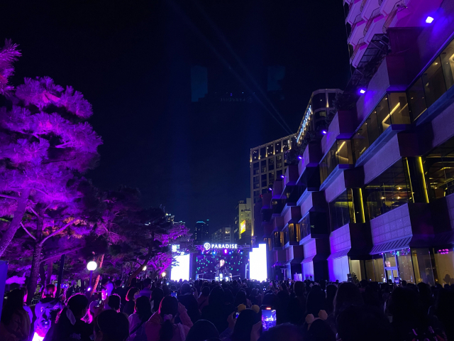 그룹 방탄소년단(BTS)의 부산 공연 전날 부산 파라다이스호텔에서는 전야제가 열렸다. 사진 제공=빅히트 뮤직