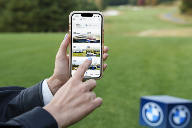 ‘BMW 레이디스 챔피언십 2022’가 국내 골프대회 최초로 개발한 공식 앱. 사진 제공=BMW코리아