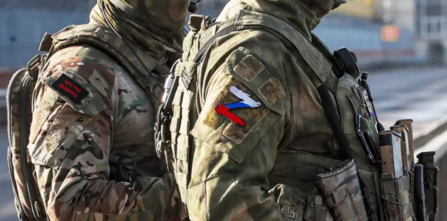 전장에 배치된 러시아 군인들. BBC 캡처