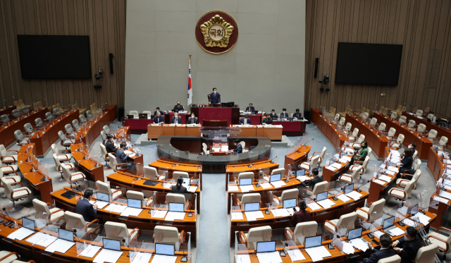 4일 국회 예산결산특별위원회에서 우원식 위원장 주재로 2023년도 예산안 및 기금 운용 계획안에 대한 공청회가 열리고 있다. 연합뉴스