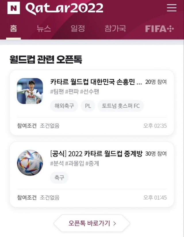 “오픈톡·채팅으로 대~한민국”…월드컵 대목잡기 나선 네카오