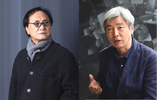 한국 미술을 대표하는 작가 심문섭(왼쪽)과 이배가 각각 페로탕 홍콩과 상하이에서 개인전을 연다. 서울경제DB