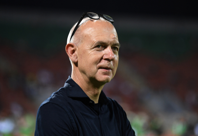 Soccer Football - International Friendly - Oman v Germany - Sultan Qaboos Sports Complex, Muscat, Oman - November 16, 2022 DFB president Bernd Neuendorf is pictured before the match REUTERS/Annegret Hilse