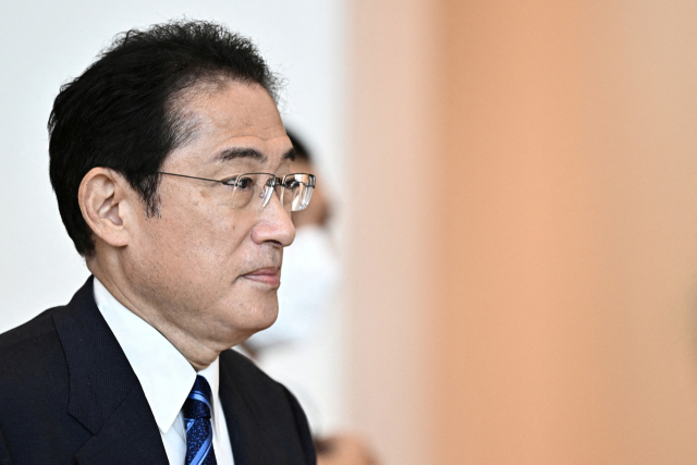 기시다 후미오 일본 총리의 모습. 로이터연합뉴스