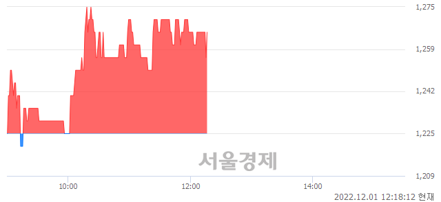 <코>세토피아, 3.27% 오르며 체결강도 강세 지속(125%)