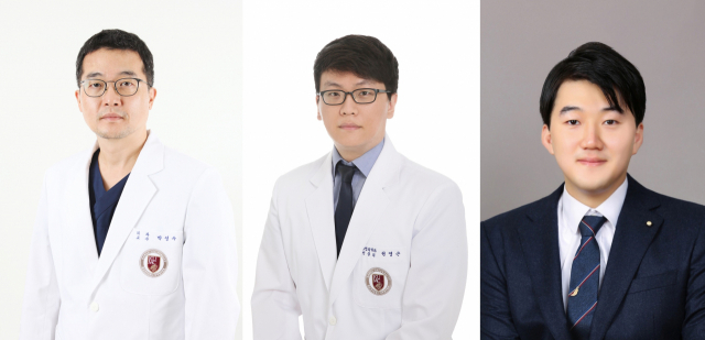 (왼쪽부터) 고려대안암병원 비만대사센터 박성수·권영근 교수, 이성호 전공의 사진 제공=고려대안암병원