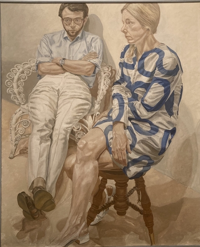 (뉴욕=연합뉴스) 고일환 특파원 = 뉴욕 브루클린 미술관에 전시된 필립 펄스타인의 1968년 작 '린다 노클린과 리처드 폼머'