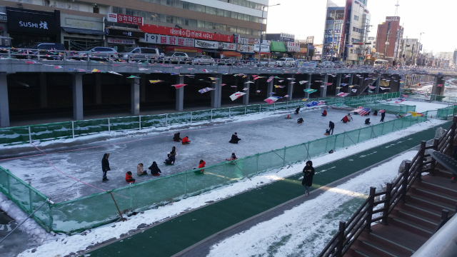 서울 관악구 ‘별빛내린천 어린이 썰매장’ 전경. 사진 제공=관악구