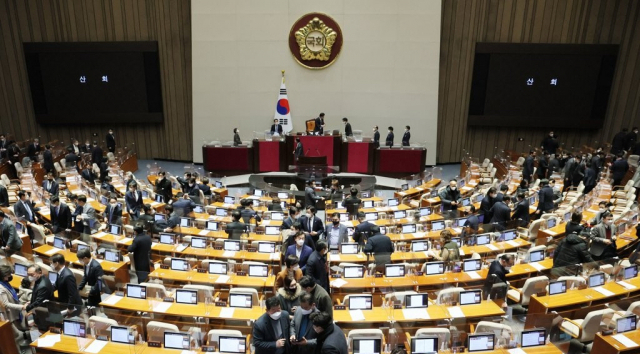 국회 본회의장. 연합뉴스