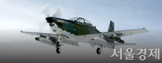 국산 전술통제기 KA-1 웅비의 비행 모습. 사진제공=KAI