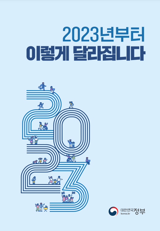 정부는 5일 ‘2023년부터 이렇게 달라집니다’ 책자를 발간했다. 사진 제공=기획재정부