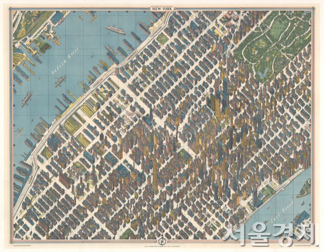 미국 뉴욕의 '뉴욕 조감 지도(1962)'