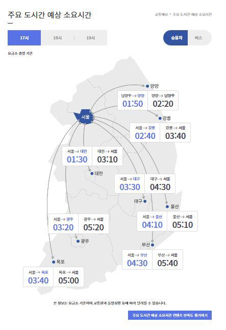 [도로교통공사 제공. 재판매 및 DB 금지]