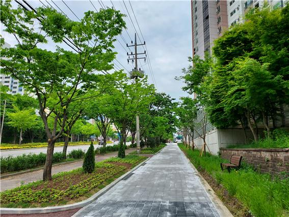 광주광역시 북구 첨단2지 임방울대로 도시바람길숲. 사진 제공=광주광역시