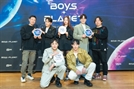 가수 이석훈, 솔지, 임한별, 안무가 백구영, 최영준과 김신영, 고정경 PD가 2일 오전 Mnet 오디션 프로그램 '보이즈 플래닛' 제작발표회에 참석했다. / 사진=엠넷 제공