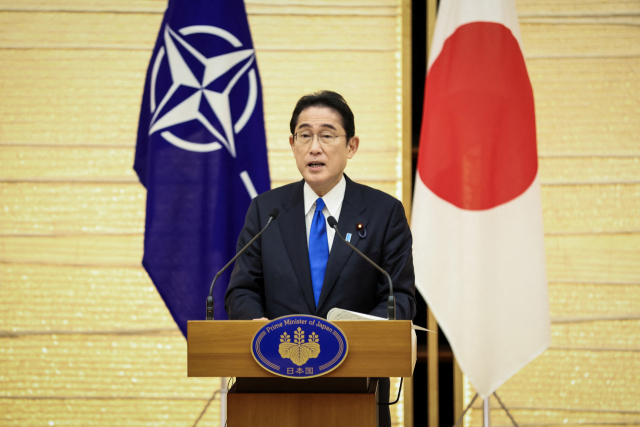 기시다 후미오 일본 총리의 모습. 로이터연합뉴스