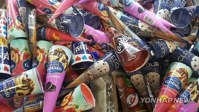 아이스크림 할인점 내 상품들. /사진제공=연합뉴스