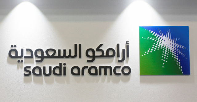 사우디아라비아 국영 석유기업 아람코의 로고. 로이터연합뉴스