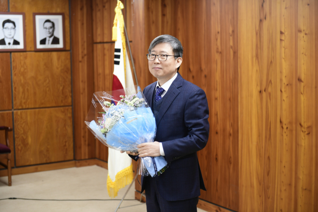 10일 취임식을 가진 최재성 산림조합중앙회 감사위원장. 사진제공=산림조합중앙회