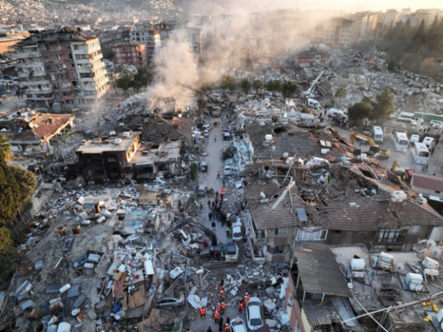 지진 피해를 입은 하타이의 모습. 로이터 연합뉴스