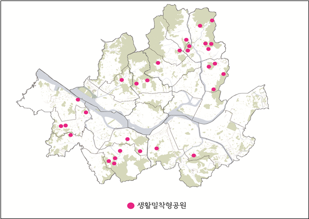 서울시 2023년 생활밀착형 공원조성 사업현황. 자료=서울시