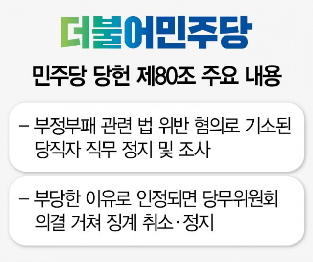 '방탄 논란' 커지자…민주, 당헌 80조 삭제 논의 않기로