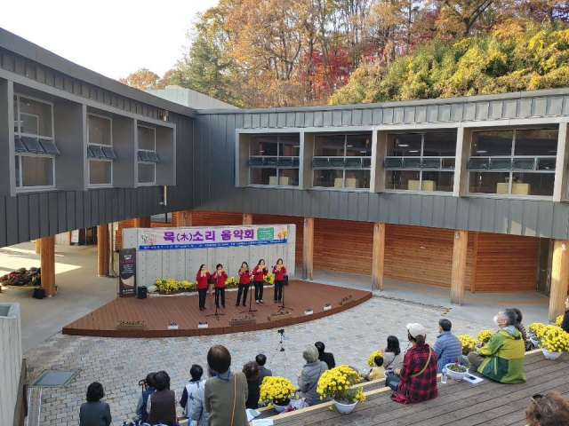 대전목재문화체험장에서 ‘목(木)소리 음악회’가 4월 8일부터 6월 24일까지 매두 토요일 오후 2시부터 열린다. 사진제공=대전시