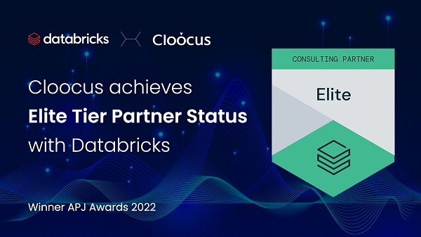 사진 설명. Cloocus achieves Elite Tier Partner Status with Databricks