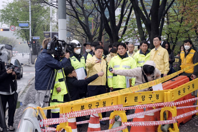 현장 찾은 신상진 성남시장. 사진 제공=성남시