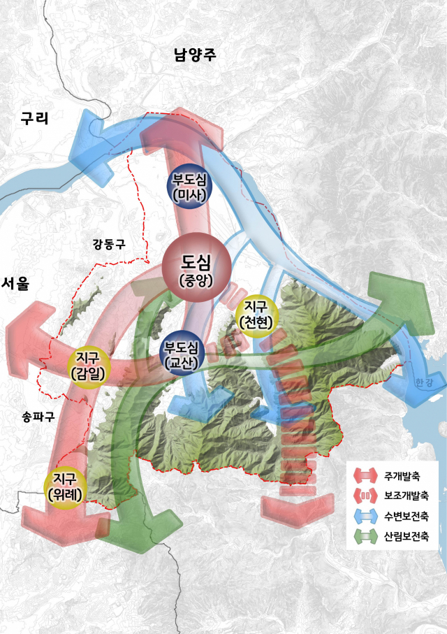 하남시 공간구조구상. 사진 제공=하남시