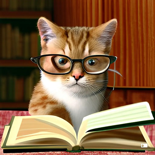 카카오브레인 ‘비 디스커버’ 앱에서 cat, learning, ai, spring, book 5개의 키워드를 넣은 뒤 생성한 이미지