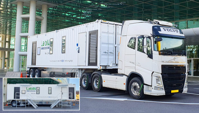 CHC바이오텍이 국내 최초로 개발한 고위험 병원체 취급 이동식실험실(Mobile-Lab) ‘랩인(LabIN)’. 사진제공=CHC바이오텍