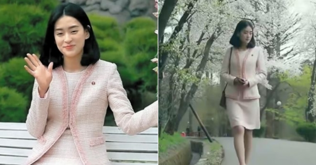 북한 여성 '연미'의 모습. '비리비리' 영상 화면 갈무리