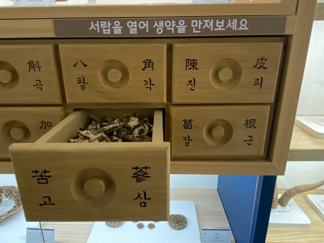 제주 서귀포시 국립생약자원관 생약누리 생약 표본실에 마련된 약재들. 제주=김병준 기자