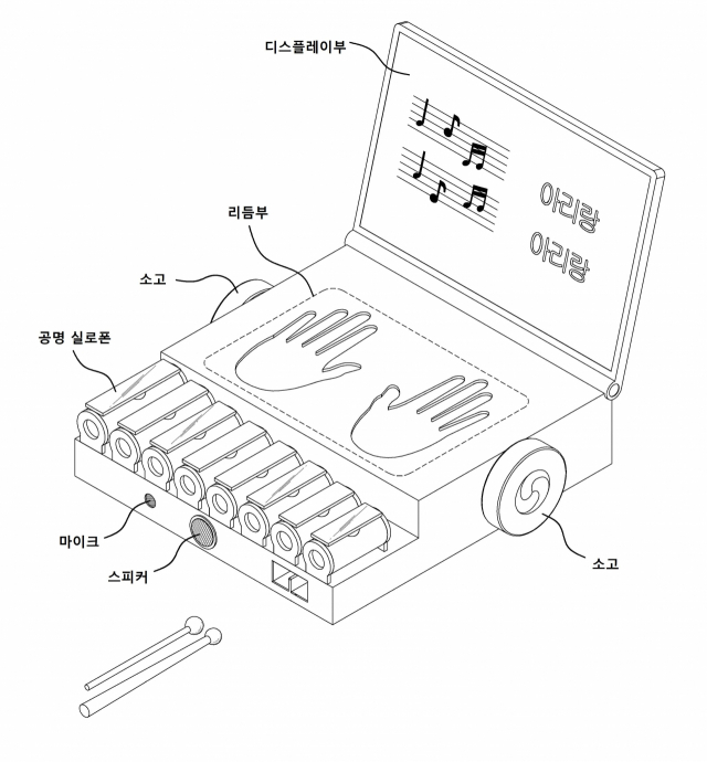 명지병원 예술치유센터가 개발한 '경도인지장애와 치매 진단용 음악 진단평가 장치'. 사진 제공=명지병원