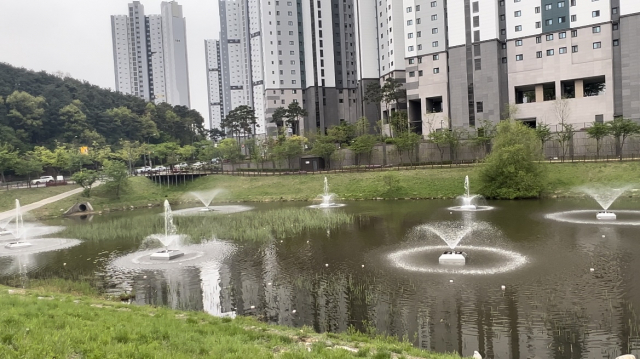 처인구, 역동 생태근린공원에 분수 설치