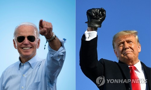 조 바이든(왼쪽) 미국 대통령과 도널드 트럼프 전 미국 대통령의 모습. 연합뉴스