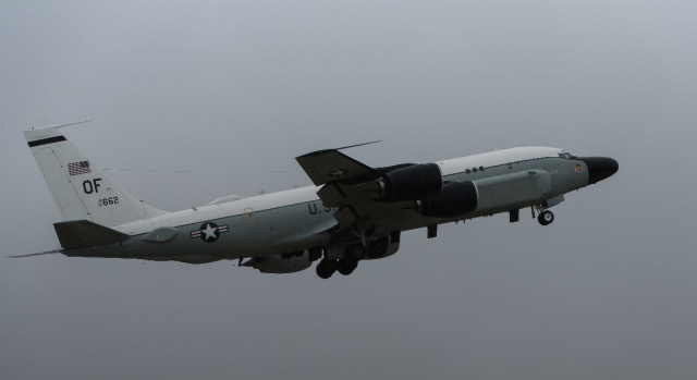 미 공군 정찰기 RC-135S(코브라볼). /사진제공=미 공군