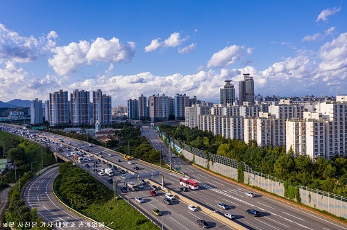 사진 설명. 신도시