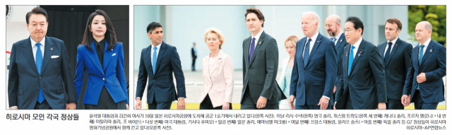 G7 무대 선 尹…북중러 압박 '新질서' 동참한다