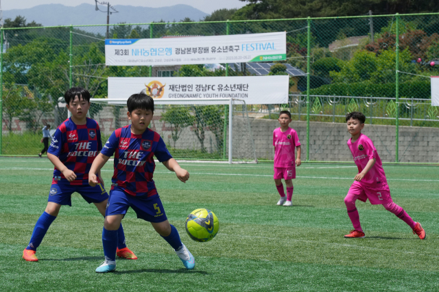 제3회 NH농협은행 경남본부장배 경남 유소년 축구 경기. /사진제공=농협경남본부