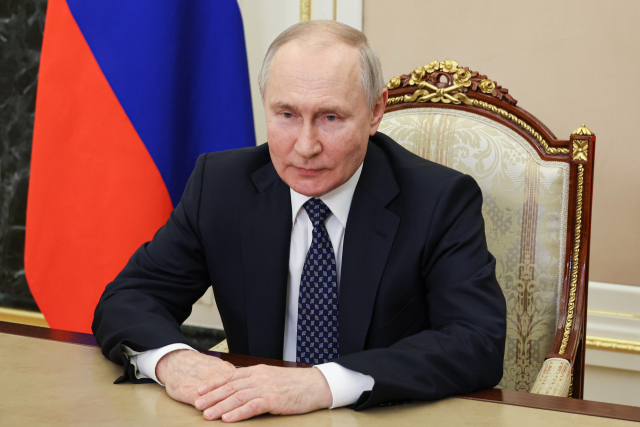 블라디미르 푸틴 러시아 대통령의 모습. 타스연합뉴스