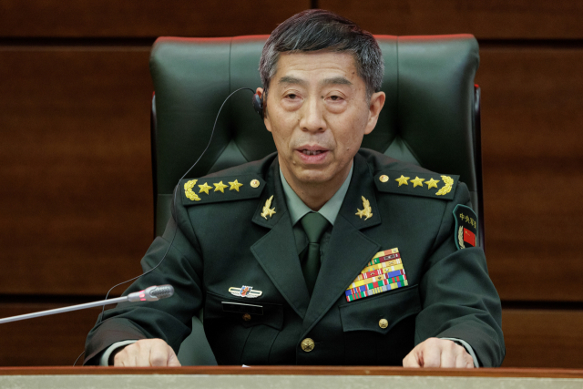리상푸 중국 국방부장 겸 국무위원. 타스연합뉴스